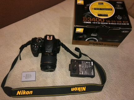 Фотоаппарат Nikon D3400 18-55 VR AF-P