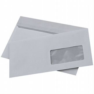 Белый почтовый конверт 11х22 см евроконверт E65