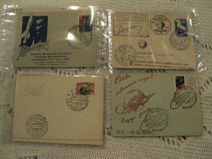 Коллекция почтовых конвертов со спец.гашением