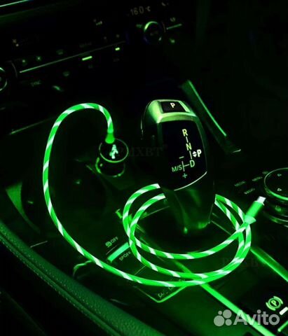 Магнитный светящийся USB кабель для зарядки 3 в 1