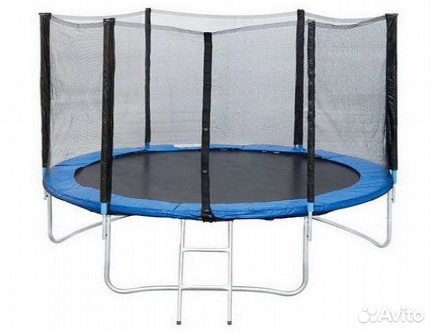 Детский батут с сеткой и лестницей 3 метра новый