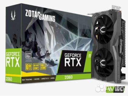 Видеокарта zotac gaming GeForce RTX 2060 AMP