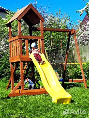 Детская деревянная площадка