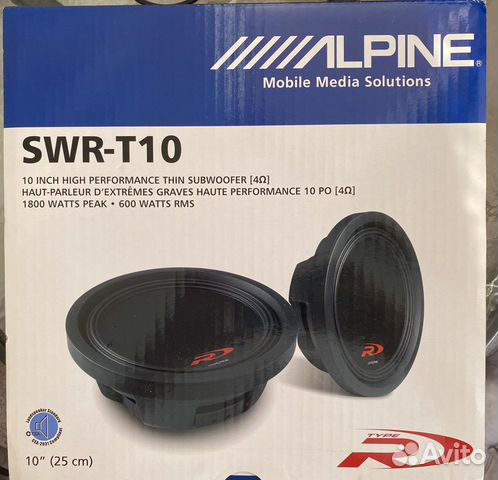 Сабвуфер Alpine SWR-T10