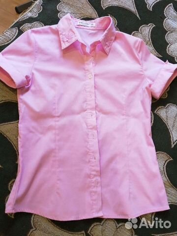 Рубашка 146 раз.с кор.рукавом,на девочку