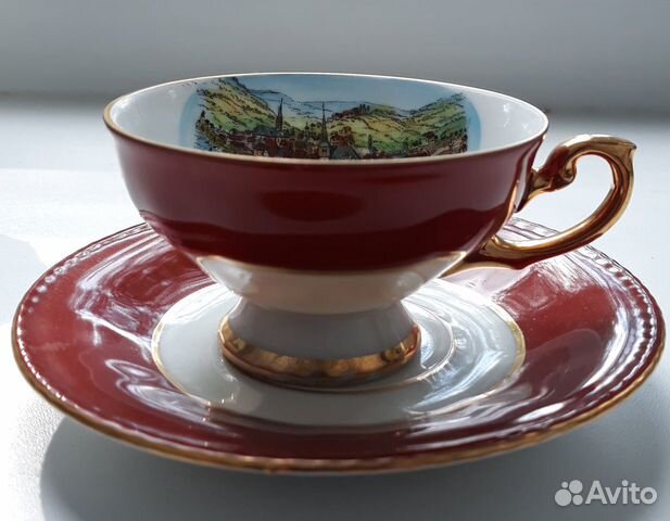 Фарфоровая кофейная пара. Германия. Винтаж