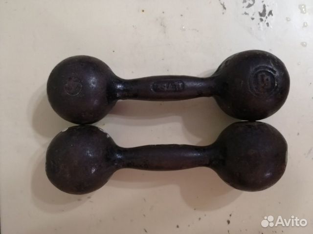 Гантели 3,8 кг каждая