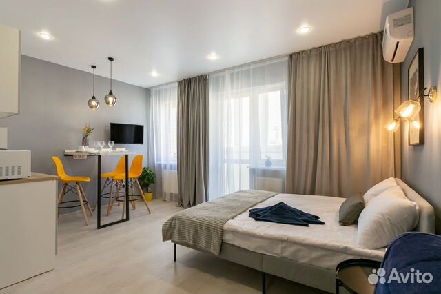 

Квартира-студия, 27 м², 2 кровати
