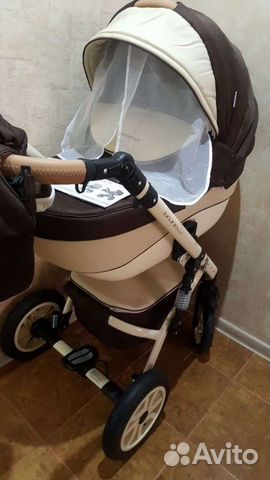 Коляска 2 в 1 эко кожа