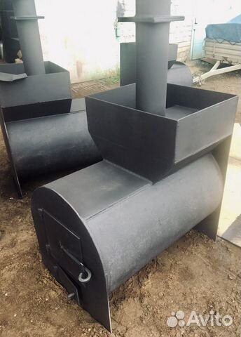 Печь для бани из трубы 8мм