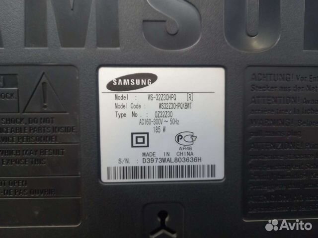 Телевизор samsung 32 дюйма WS-32Z30HPQ