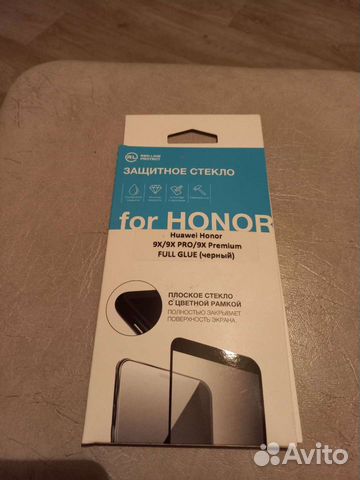 Защитное стекло на honor9x и чехол