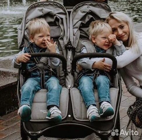 Коляска для двойни Valco Baby Snap Duo Cool Grey