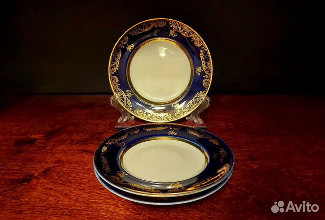 Тарелка кобальт лфз фарфор