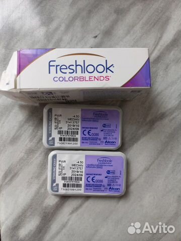 Линзы цветные контактные freshlook alcon - 4,5 ste