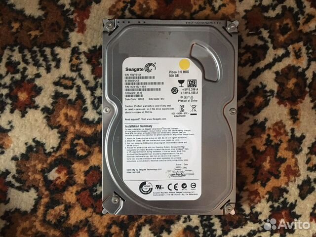 Жесткий диск hdd 500гб 3,5