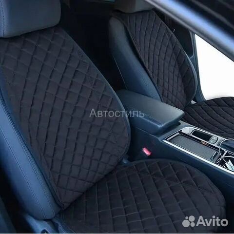 Накидки на сидения передние чёрные