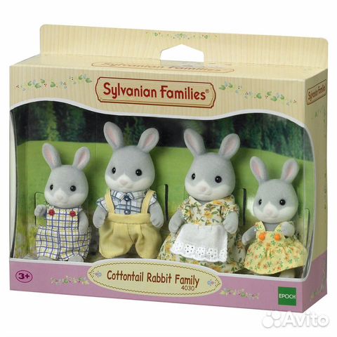 Набор Sylvanian Families Семья Серых Кроликов