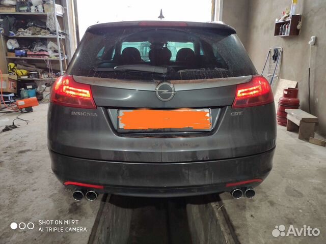 Юбка заднего бампера Opel Insignia sport tourer