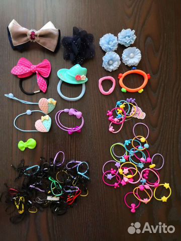 Резинки и заколки для волос.Цена за все