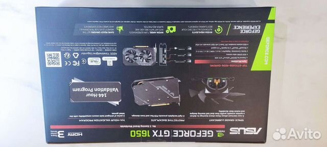 Видеокарта Asus geforce 1650 4 gb