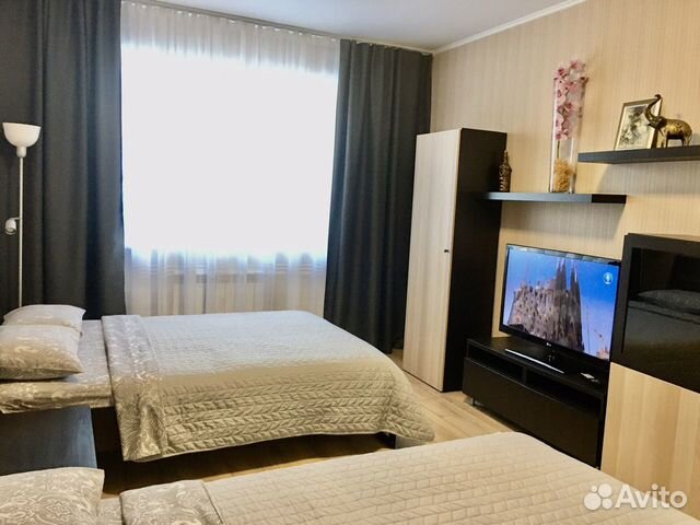 

1-к. квартира, 40 м², 2 кровати