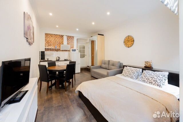 

Квартира-студия, 28 м², 2 кровати