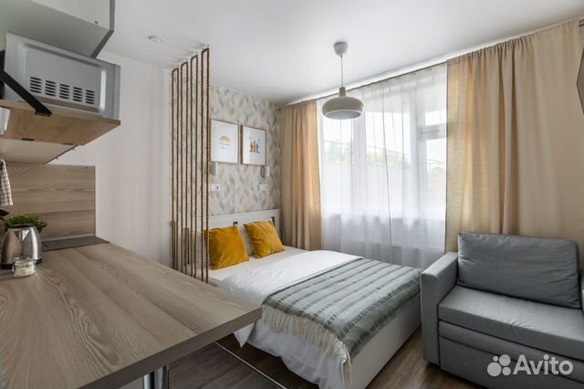 

Квартира-студия, 18 м², 2 кровати
