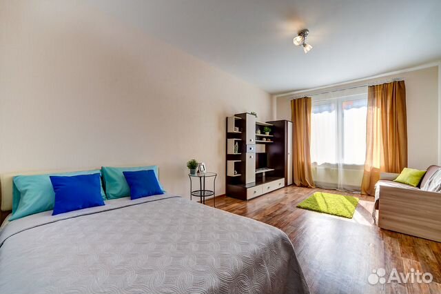

1-к. квартира, 37 м², 2 кровати