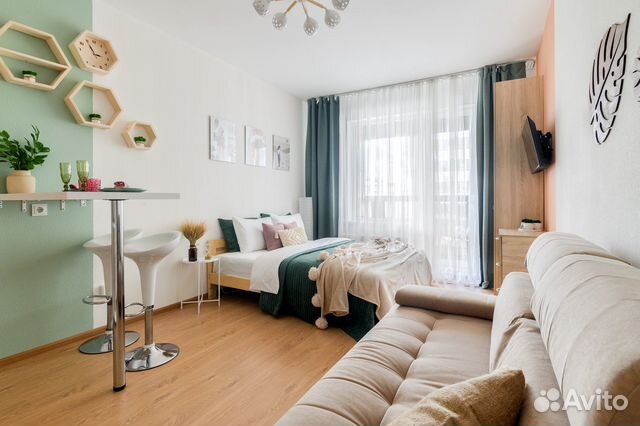

Квартира-студия, 25 м², 2 кровати