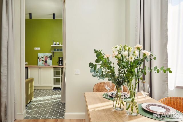 

1-к. квартира, 38 м², 2 кровати