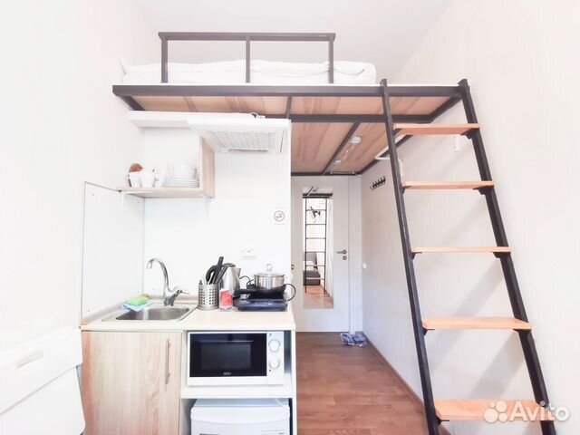 

Квартира-студия в апарт-отеле, 11 м², 2 кровати
