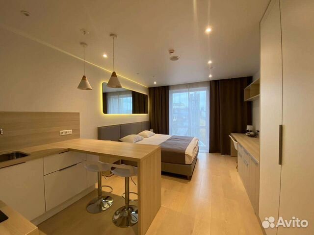 

Квартира-студия, 28 м², 1 кровать