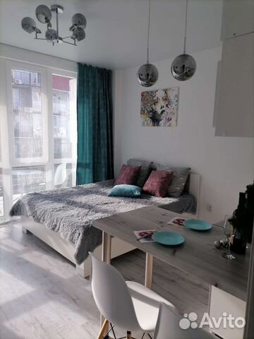 

Квартира-студия, 30 м², 2 кровати