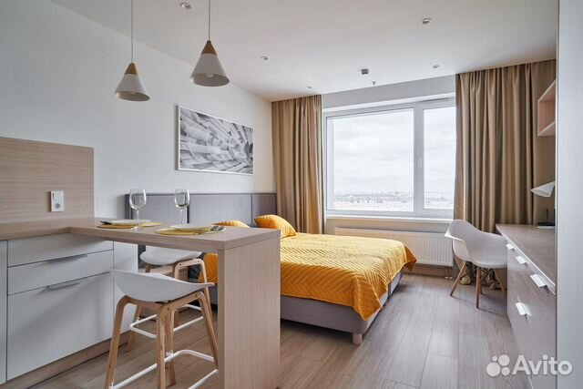 

Квартира-студия, 27 м², 1 кровать