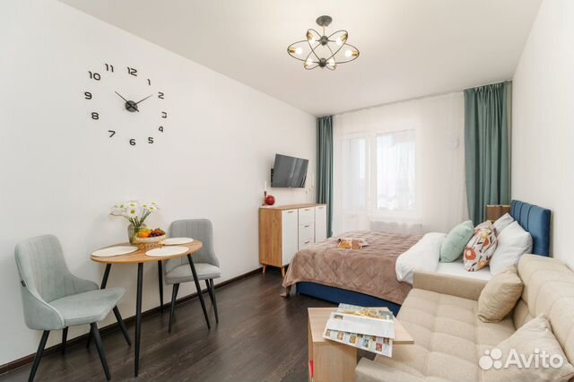 

Квартира-студия, 28 м², 2 кровати