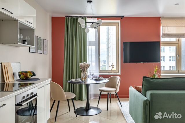 

Квартира-студия, 40 м², 2 кровати
