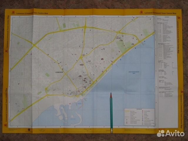 Карта Лимассол Кипр Lemesos Limassol Town centre