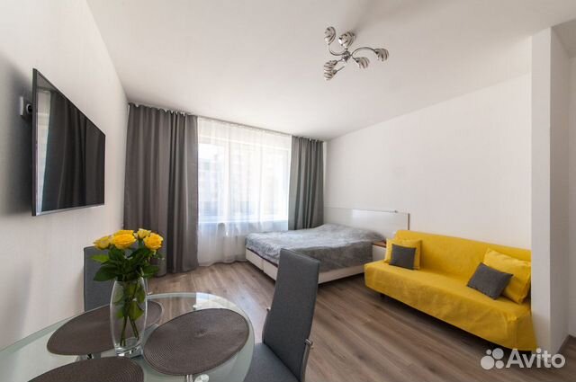 

Квартира-студия, 28 м², 2 кровати