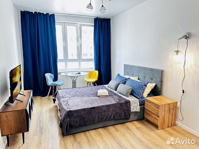 

1-к. квартира, 40 м², 2 кровати