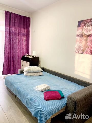 

Квартира-студия, 28 м², 2 кровати