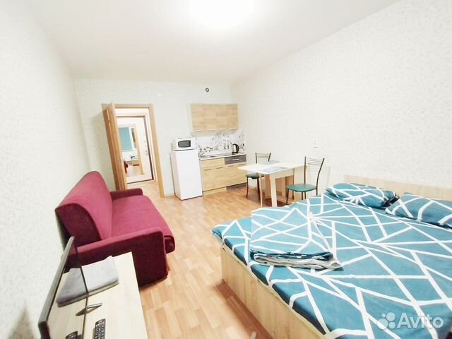 

Квартира-студия, 28 м², 4 кровати