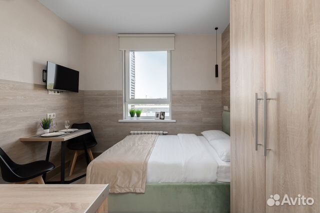 

Квартира-студия в апарт-отеле, 18 м², 1 кровать