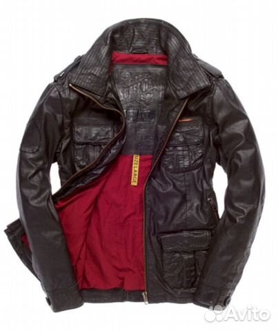 Кожаная куртка Superdry