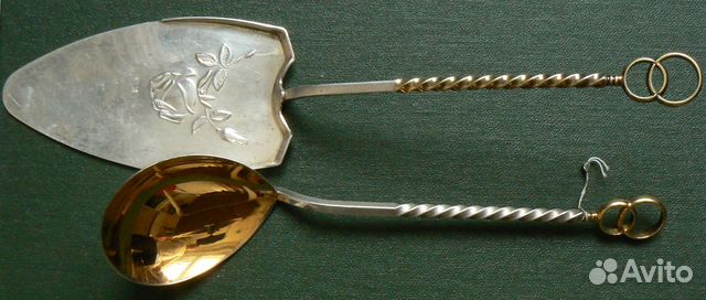 Свадебный набор серебро 916 проба