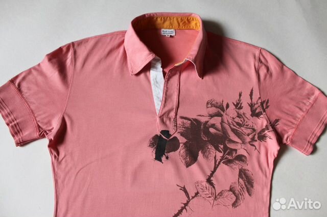 Мужское розовое поло футболка Paul Smith Мужское розовое поло футболка Paul Smith
