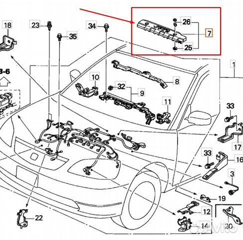 Крышка двс декоративная Honda, Civic Ferio D15B