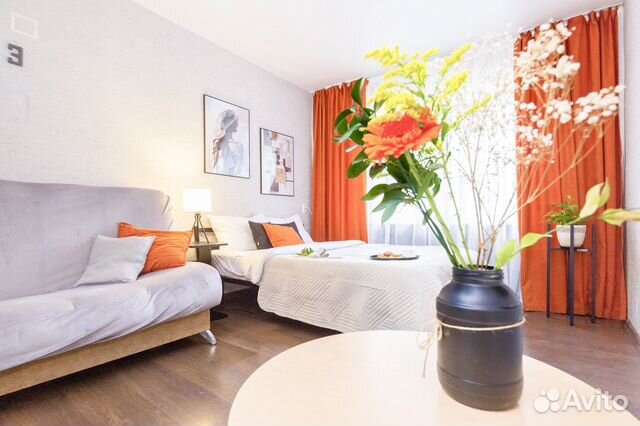 

1-к. квартира, 44 м², 2 кровати
