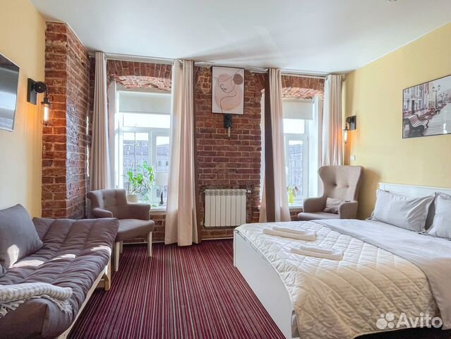 

Квартира-студия, 28 м², 2 кровати