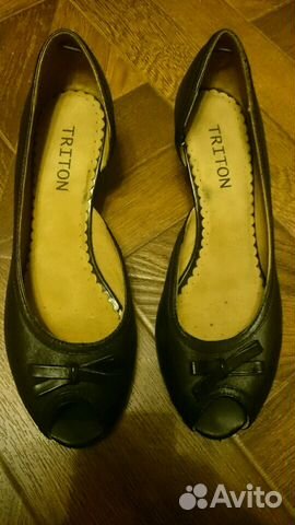 Туфли с открытым мысом